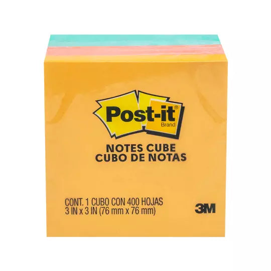 Notas adhesivas Post-It 2018-LA Aqua Wav e 3 x 3 pulgadas 1 block c/ 400 hojas
