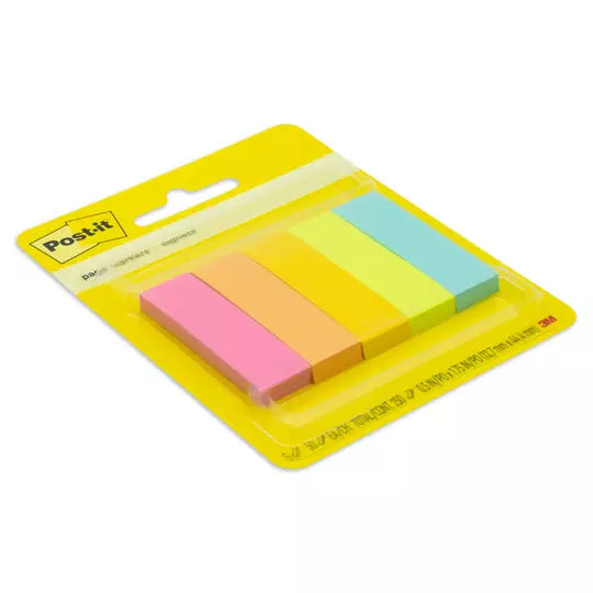 Señaladores de papel Post-It  670-5AF co lores neón 5 blocks c/50 hojas c/u
