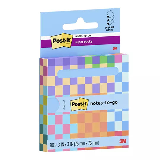 Notas adhesivas Post-It POP-UP Super Sti cky 3 X 3 pulg color azul c/90 notas