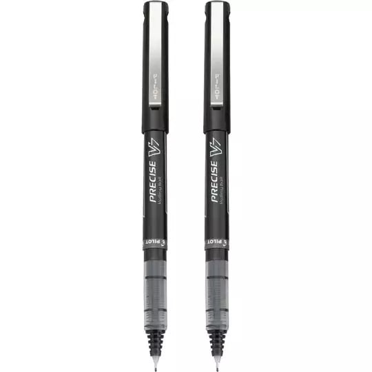 Bolígrafo extra fino Precise V7 Pilot pu nta rodante, color negro, blister 2 pzs