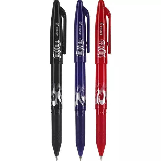 Bolígrafo fino Frixion Ball Pilot tinta gel borrable, surtido, blister 3 piezas