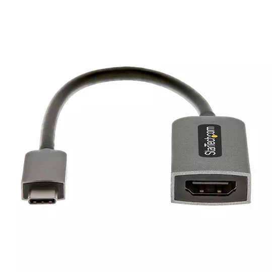 StarTech.com Adaptador USB C a HDMI de Video 4K 60Hz HDR10 - Conversor Tipo Llave USB Tipo C a HDMI 2.0b Dongle - Convertidor de Modo Alt - 4096 x 2160 Supported - Gris