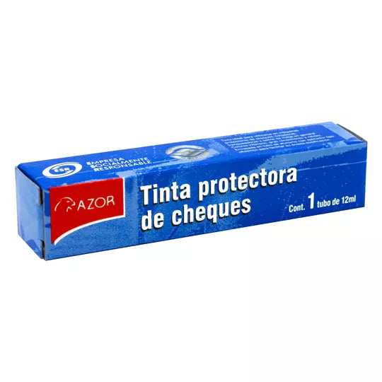 Tinta protectora de cheques Stafford col or negro 12 ml