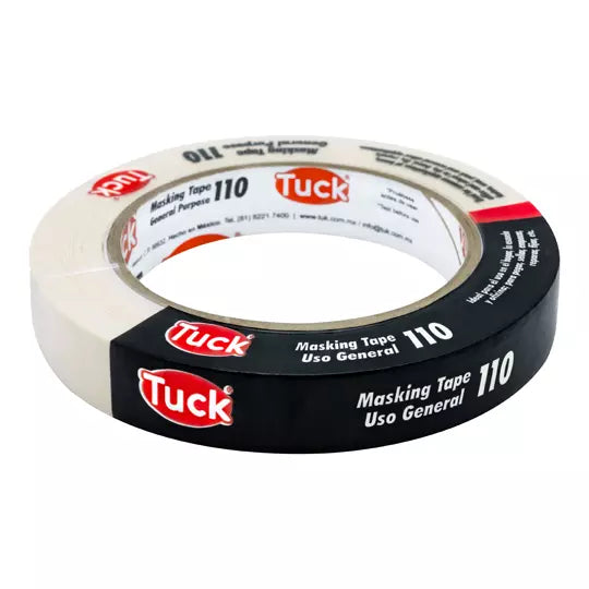 másking tape tipo 110 TUK 18mm x 50m, co lor crema, 1 pza
