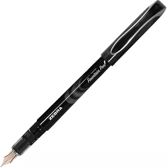 Pluma fuente ZEBRA  Z-Fountain tinta líq uida color negro blíster c/1 pieza