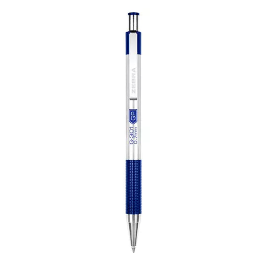 LM-Bolígrafo de gel ZEBRA G-301 punto me diano 0.7mm azul c/6 pz