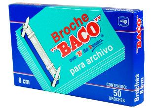 BROCHE BACO ARCHIVO 8 CMS C/50