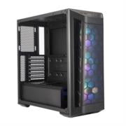 Gabinete Cooler Master MB511 ARGB Media Torre Mini ITX/Micro ATX/ATX/SSI/CEB/EATX Cristal Templado Color Negro