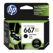 Tinta HP Original Advantage 667XL Alto Rendimiento Color Negro