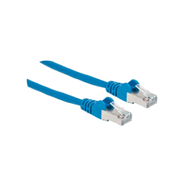 Cable Intellinet Red Cat6a S/FTP RJ45 50 Micras 30cm Color Azul