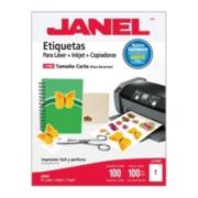 ETIQUETA JANEL 109 LASER 216 X 279 100H C/100