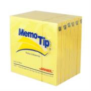 Notas Adhesivas Janel Memo Tip 3x3 Amarillas 100 Hojas Pqte C/6