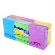 Notas Adhesivas Janel Memo Tip Neón 3"x4"(7.62cm x10.16cm) Colores Surtidos Paq 6 Blocks con 100 Hojas c/u.