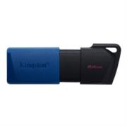 Memoria USB Kingston DataTraveler Exodia M 64GB USB 3.2 Gen1 Color Negro-Azul