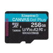 Tarjeta MicroSD Kingston Canvas Go Plus 256 GB 170R A2 U3 V30