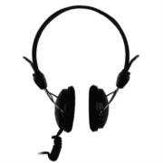 Audífonos Perfect Choice On-Ear Estéreo C/Micrófono 3.5mm Color Negro