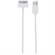 Cable Manhattan iLynk USB para iPod/iPhone 1m Color Blanco