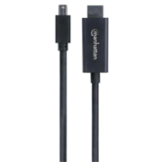Cable Manhattan Mini DisplayPort M-M 4K a 60Hz 1.8m Color Negro