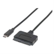 Adaptador Manhattan SATA a USB-C 3.1 SuperSpeed Color Negro