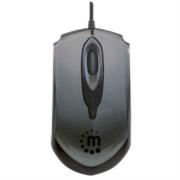 Mouse Manhattan Edge Óptico USB 1000 dpi Color Negro-Gris