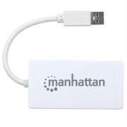 Hub Manhattan USB 3.0 con 3 Puertos/Adaptador Gigabit Ethernet