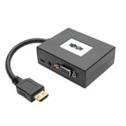 Adaptador Tripp Lite HDMI a VGA Audio 152m TAA Color Negro