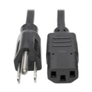 Cable Tripp Lite Alimentación CA para Computadora Escritorio NEMA 5-15P a C13/13A/125V/16 AWG 2.44m Color Negro