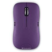 Mouse Verbatim Serie Commuter Óptico Inalámbrico P/Notebooks Color Púrpura Mate
