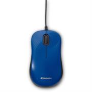 Mouse Verbatim Silent Corded Óptico Color Azul
